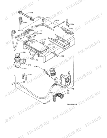 Взрыв-схема стиральной машины Zanker CLASS.5140 - Схема узла Water equipment